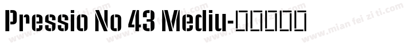 Pressio No 43 Mediu字体转换